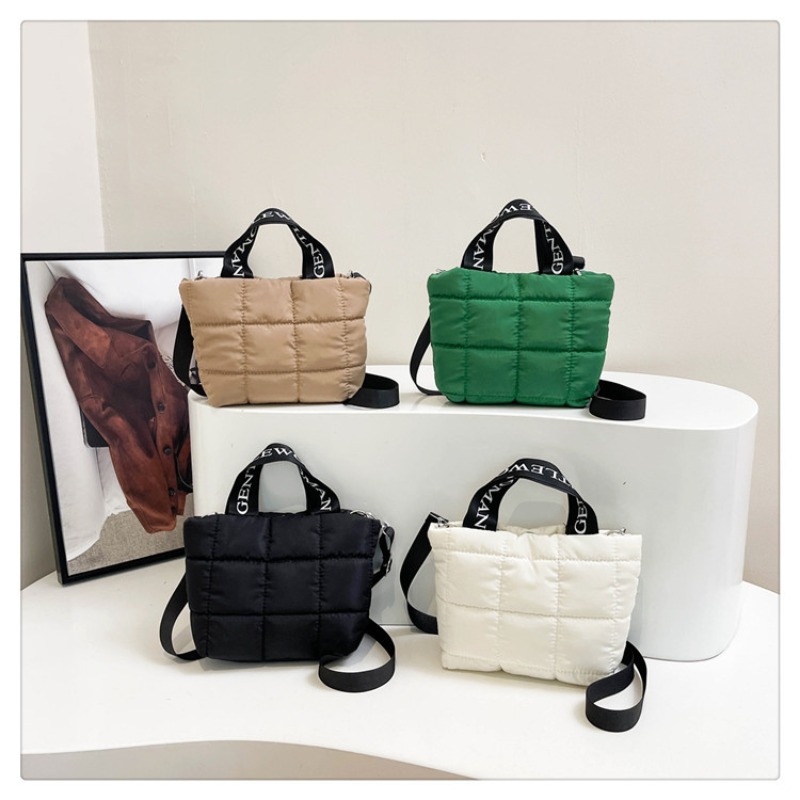 Shoulder Bag Structured - 여성용 가방 패션 토트 핸드백 면