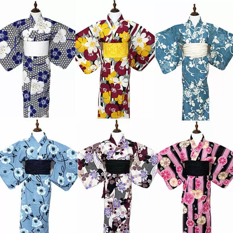 Women'S Formal Traditional Wear - 여성용 기모노 여름 유카타 면 레트로