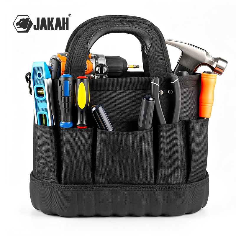 Shoulder Bag Structured - JAKAH 공구 가방, 블랙 타원형 공구