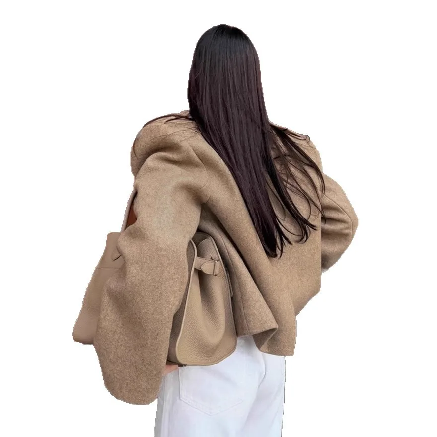 Women Formal Wear Stitching - 여성용 트위드 숄더 패드 수트 재킷