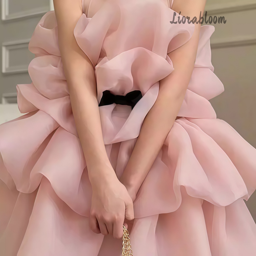 Women Formal Wear Designers - 멀티 컬러 레이어드 여아 정장 드레스