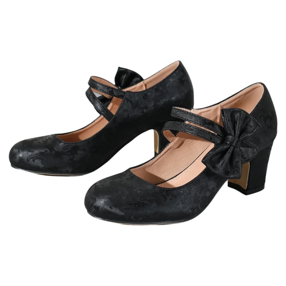 Women Formal Office Wear Shoes - 큰 사이즈 여성용 신발, 리본 장식
