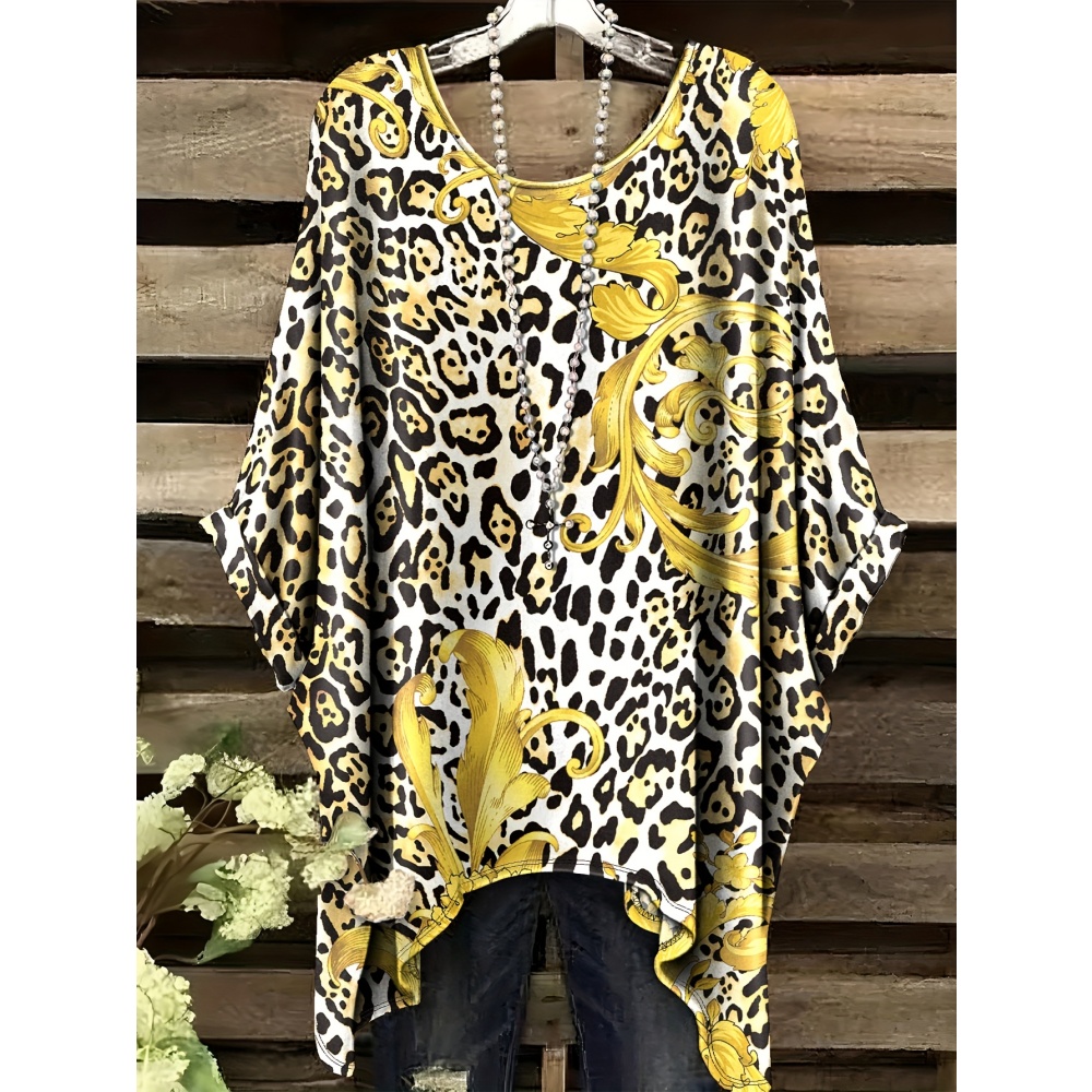 Women'S Formal Day Wear - 여성 패션 동물 프린트 티셔츠 정장