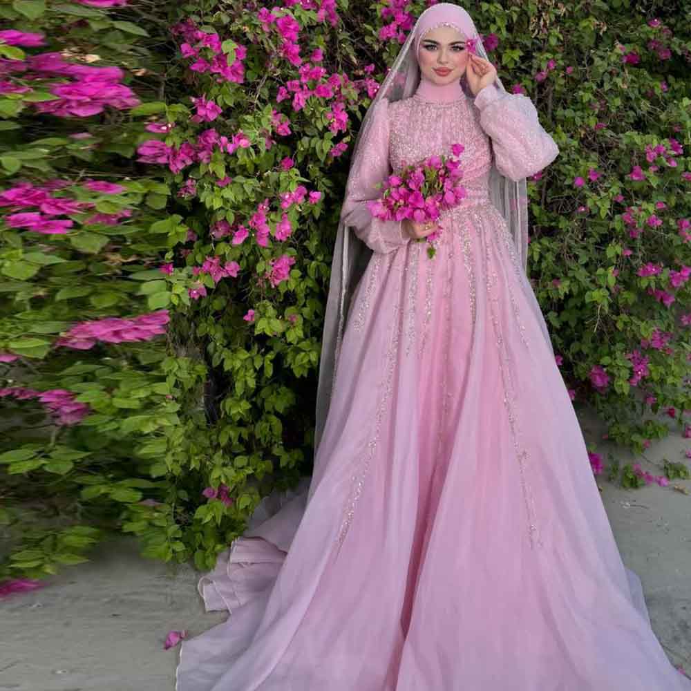 Women Formal Wear Hijab - 맞춤형 럭셔리 아비예 이브닝 드레스 2025