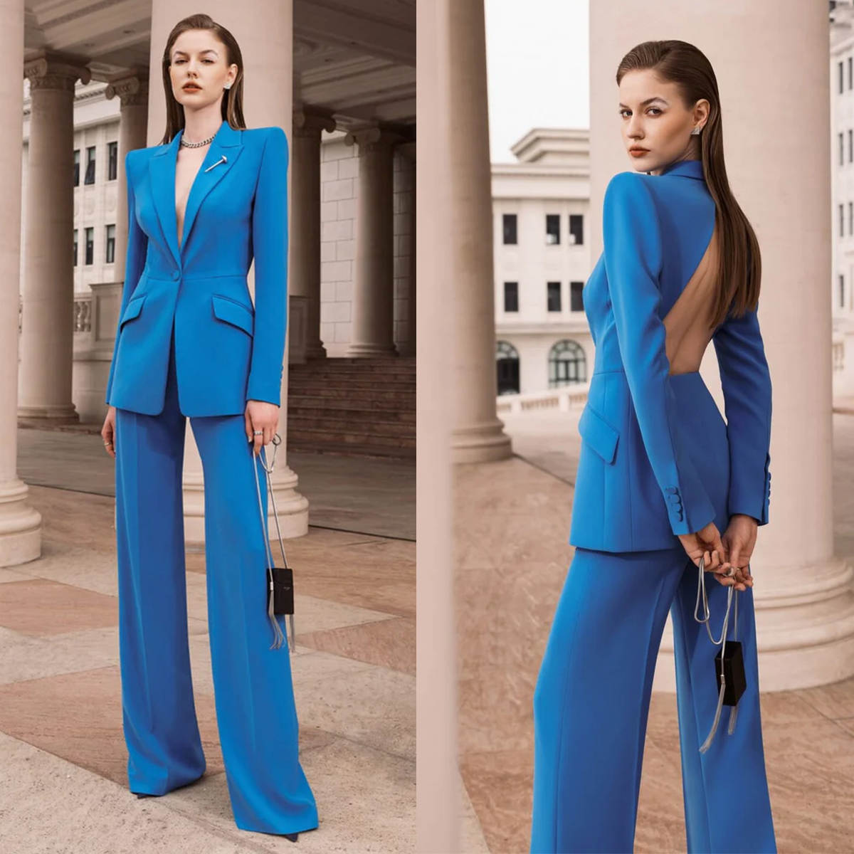 섹시한 오픈 백 여성 블레이저 정장 패션쇼 맞춤형 공식 - Women Formal Wear For Graduation 리뷰 및 가격