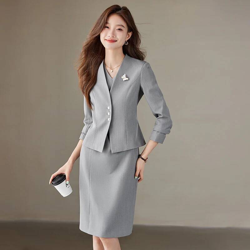 여성 정장 블레이저 비즈니스 오피스 웨어 블레이저와 드 - Women Formal Wear Stitching 리뷰 및 가격