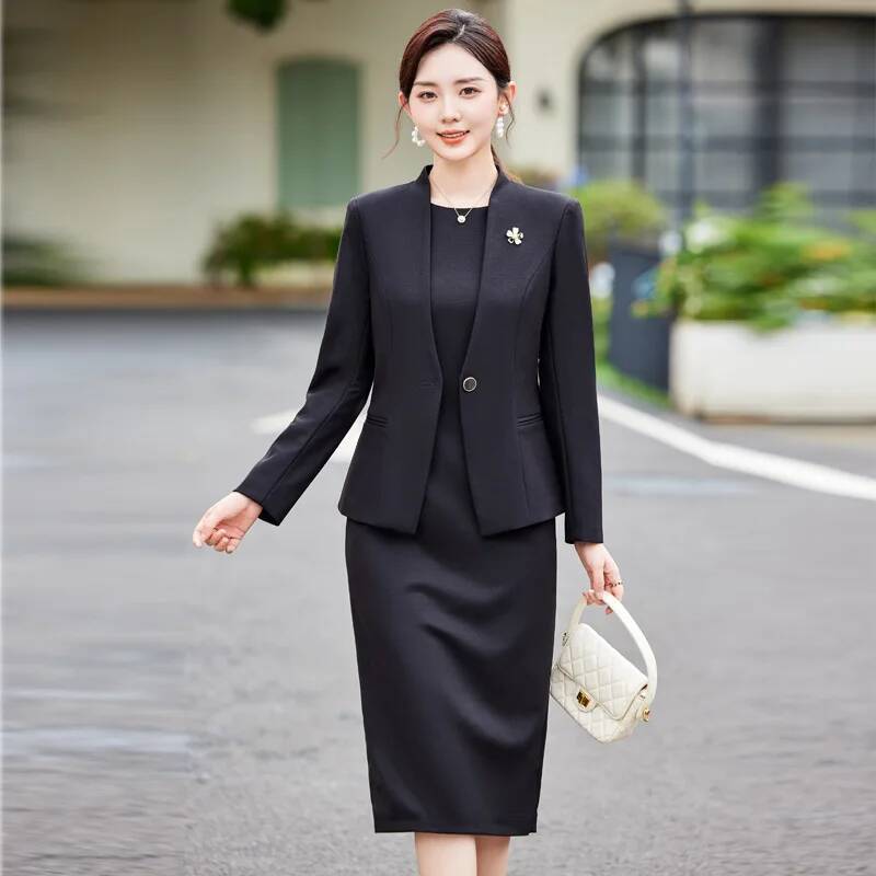 플러스 사이즈 정장 가을 겨울 여성 비즈니스 수트 블레 - Women Formal Wear Stitching 리뷰 및 가격