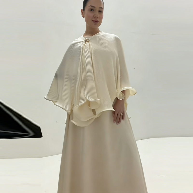 로맨틱하고 우아한 숄 드레스 세트, 고급스러운 레트로  - Women Formal Wear For Party 리뷰 및 가격