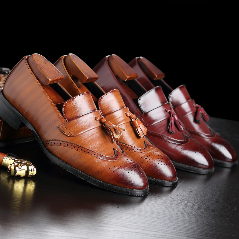 클래식 남성 가죽 태슬 로퍼 수제 슬립온 캐주얼 정장  - Women Formal Office Wear Shoes 리뷰 및 가격