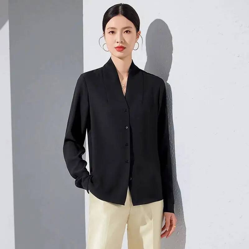 2025년 봄 가을 신상 패션 스타일 블라우스 셔츠 긴 - Women Formal Wear Stitching 리뷰 및 가격