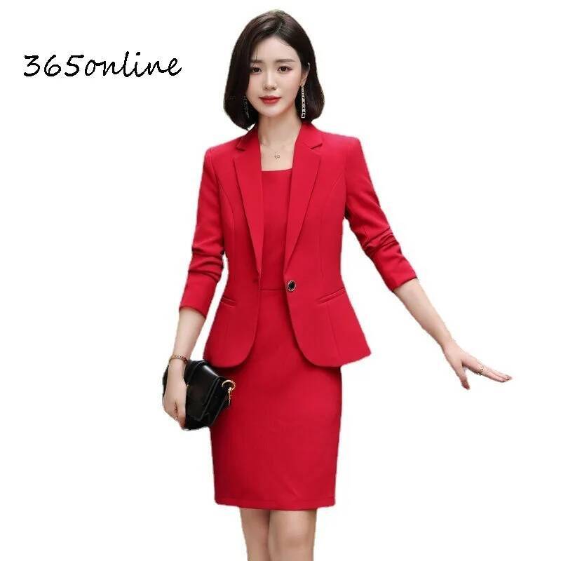여성 정장 드레스와 재킷 코트, OL 스타일 여성 오피 - Women Formal Wear Stitching 리뷰 및 가격
