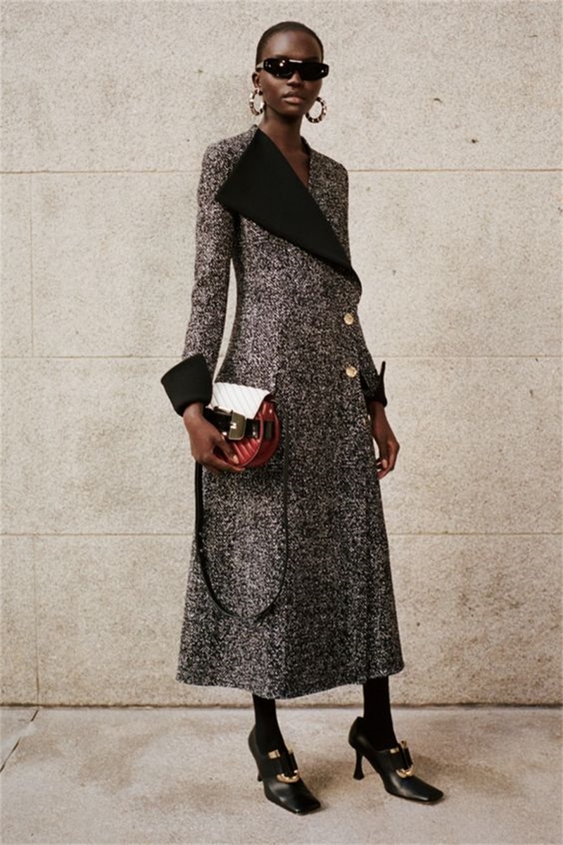 디자이너 핀스트라이프 긴 여성 오버코트, 두꺼운 세트  - Women Formal Wear Designers 리뷰 및 가격
