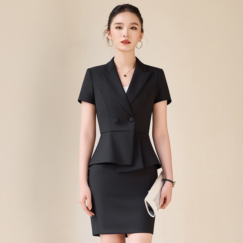 여성용 회색 반팔 정장, 여름 전문직 복장, 고급스럽고 - Women Formal Wear Store 리뷰 및 가격