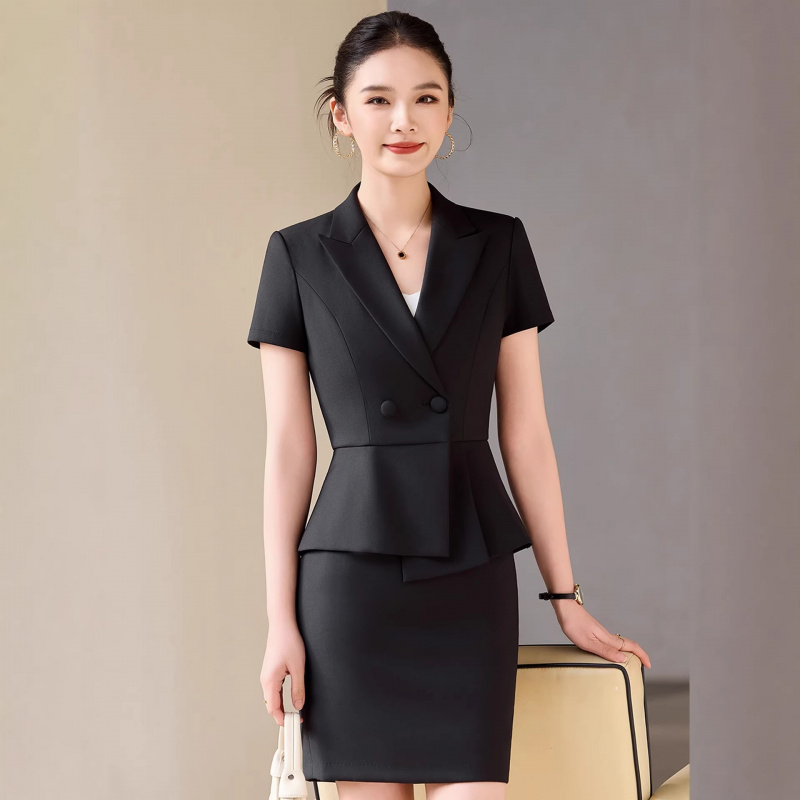 여성용 회색 반팔 정장, 여름 전문직 복장, 고급스럽고 - Women Formal Wear Store 리뷰 및 가격