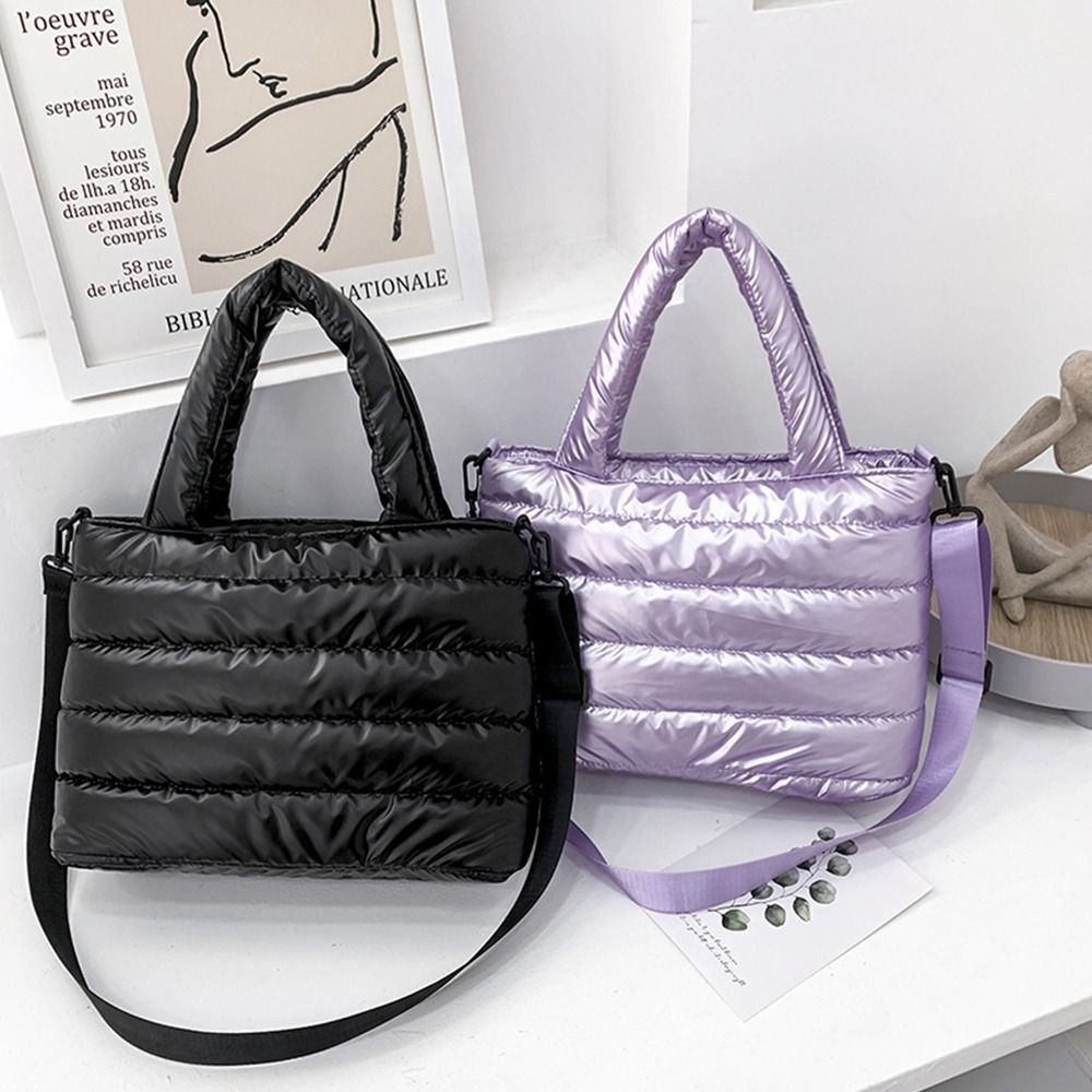 여성 퀼팅 푸퍼 토트백 경량 다운 코튼 패딩 숄더백 다 - Shoulder Bag Structured 리뷰 및 가격