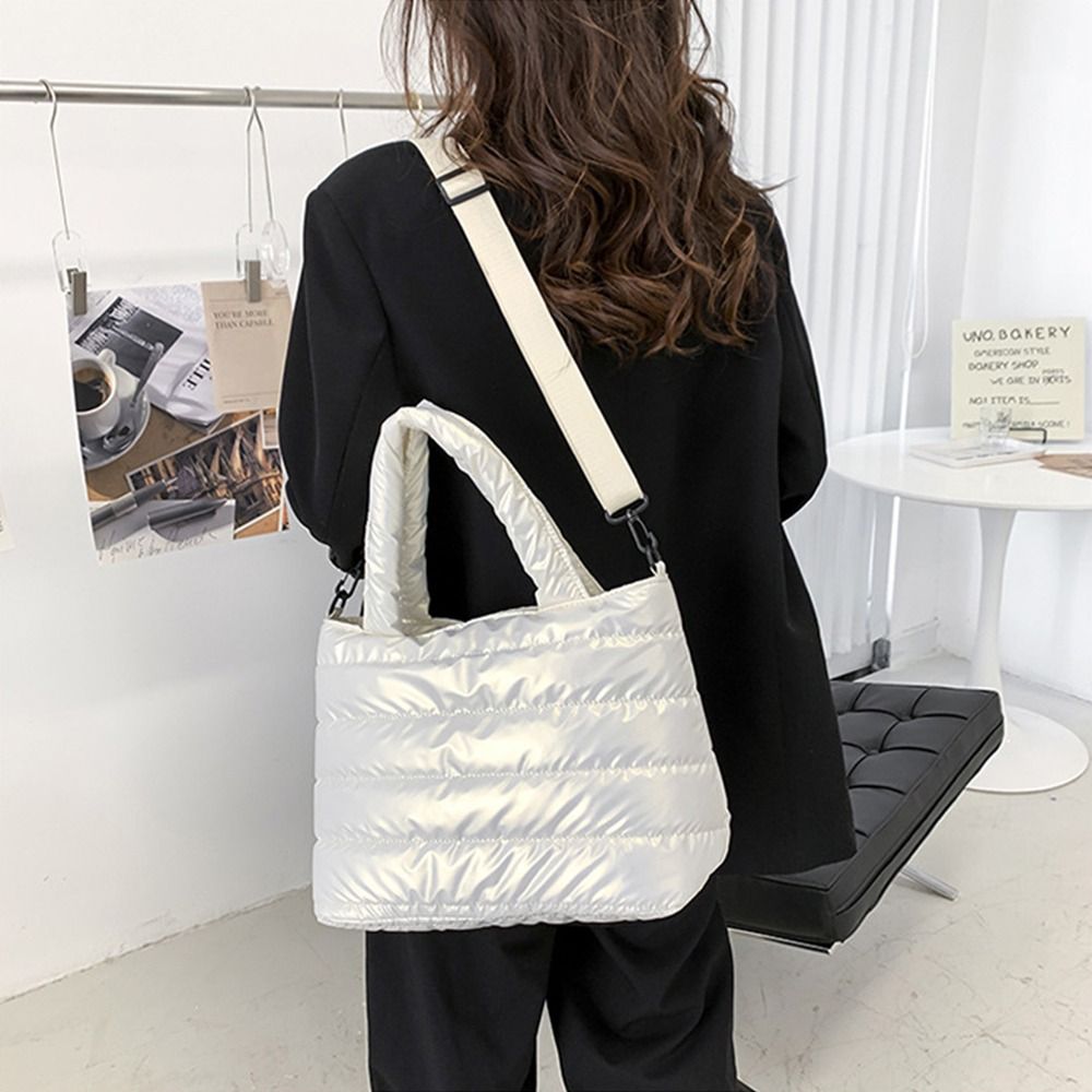 여성 퀼팅 푸퍼 토트백 경량 다운 코튼 패딩 숄더백 다 - Shoulder Bag Structured 리뷰 및 가격