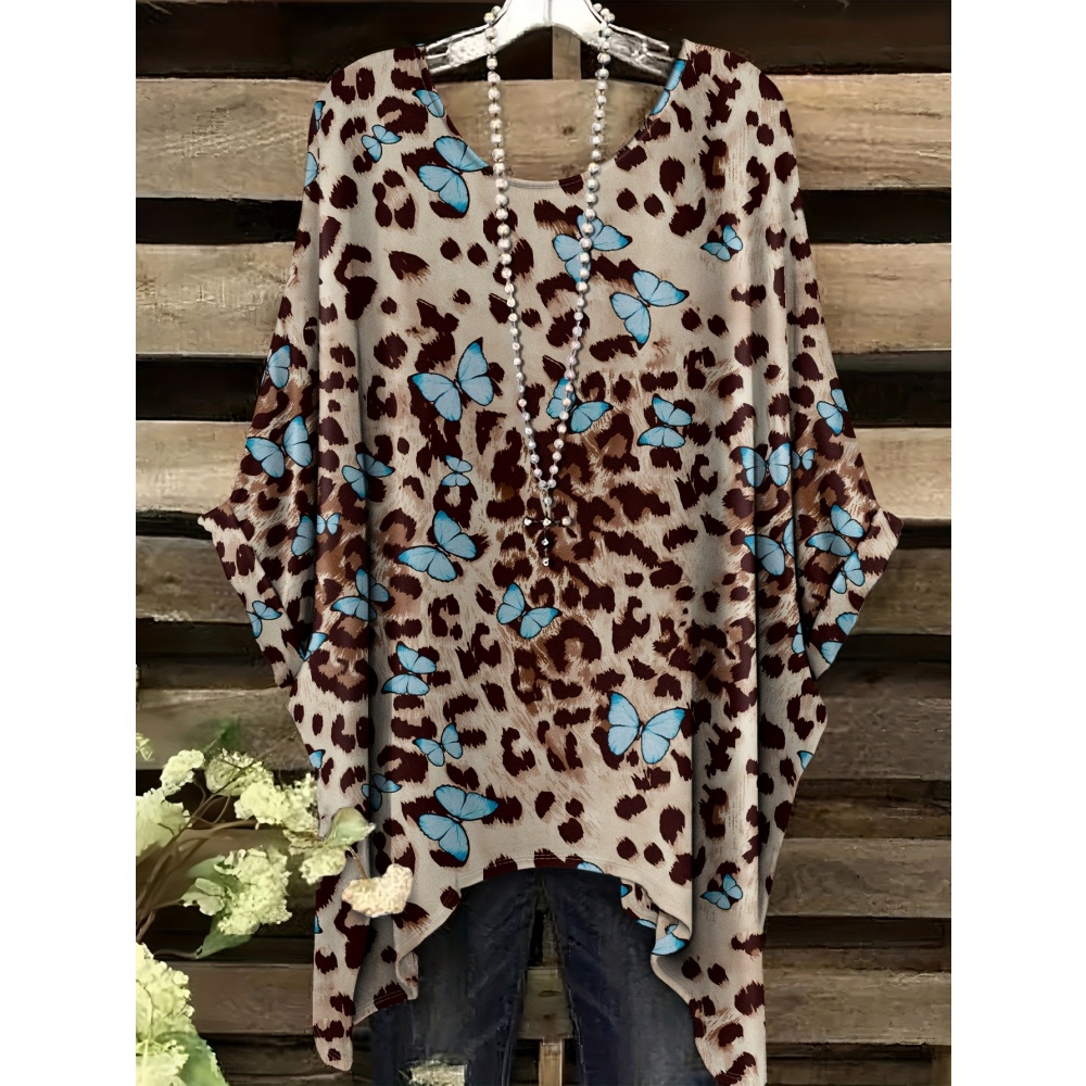 여성 패션 동물 프린트 티셔츠 정장 착용 탑 기계 세탁 - Women'S Formal Day Wear 리뷰 및 가격