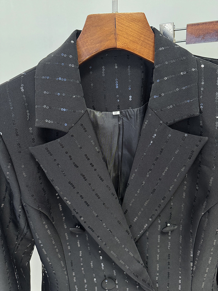 고품질 최신 2026 디자이너 런웨이 블랙 정장 여성용 - Formal Attire Woman 리뷰 및 가격