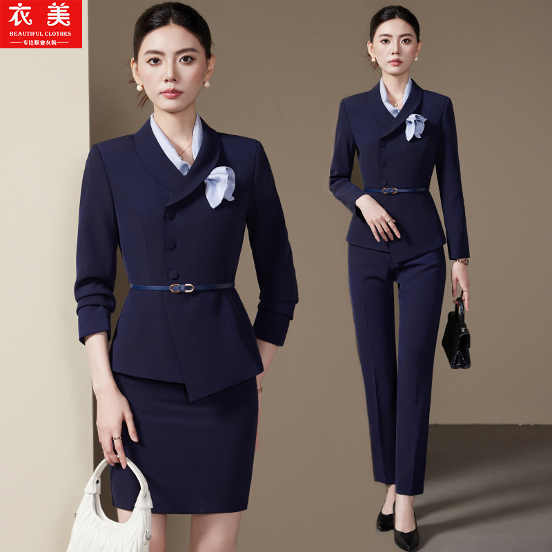 회색 여성 정장 세트2025신상 긴 소매 전문직복 보석 - Women Formal Wear Store 리뷰 및 가격