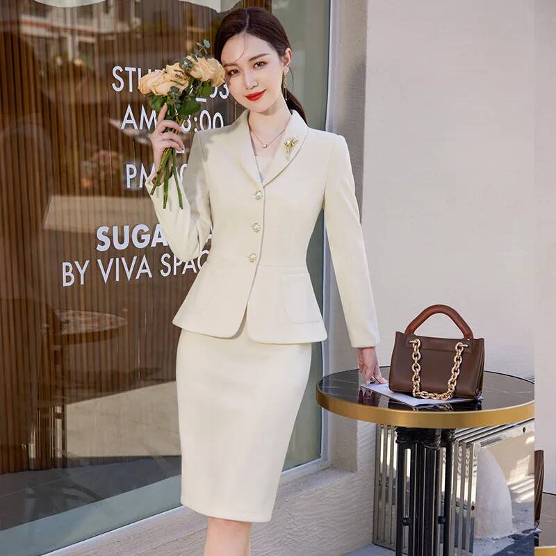 고품질 원단 OL 스타일 여성 정장 비즈니스 웨어 블레 - Women Formal Wear Stitching 리뷰 및 가격
