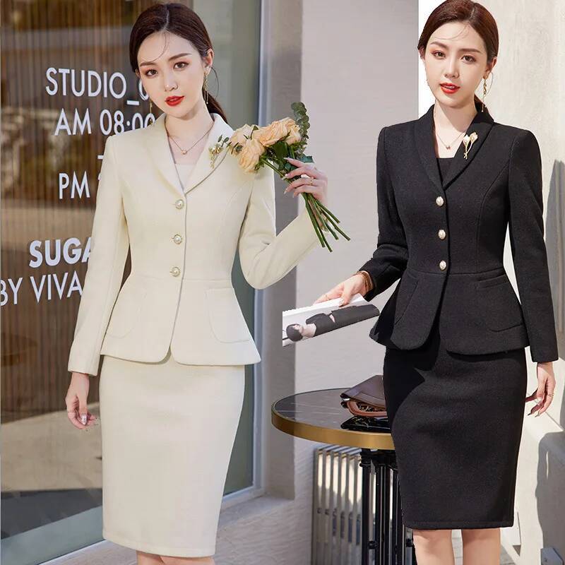 고품질 원단 OL 스타일 여성 정장 비즈니스 웨어 블레 - Women Formal Wear Stitching 리뷰 및 가격