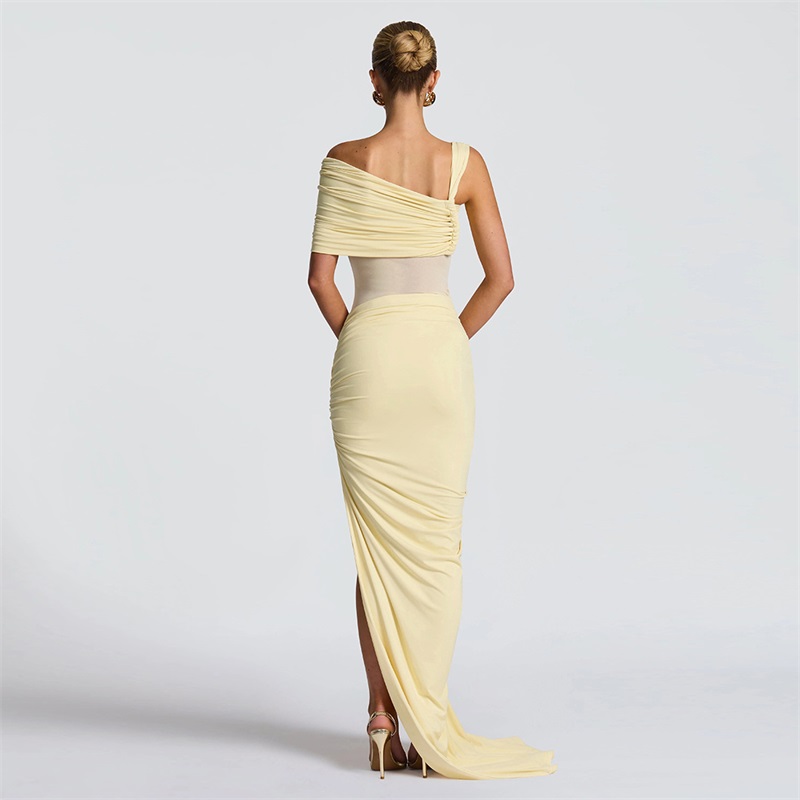 노란색 여성 프롬 드레스 2피스 점프수트+짧은 치마 섹 - Women'S Holiday Formal Wear 리뷰 및 가격