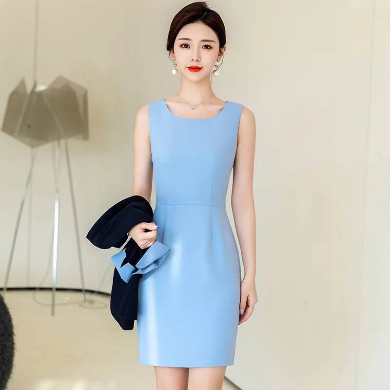 플러스 사이즈 5XL 여성 정장 봄 여름 드레스 수트  - Women Formal Wear Stitching 리뷰 및 가격