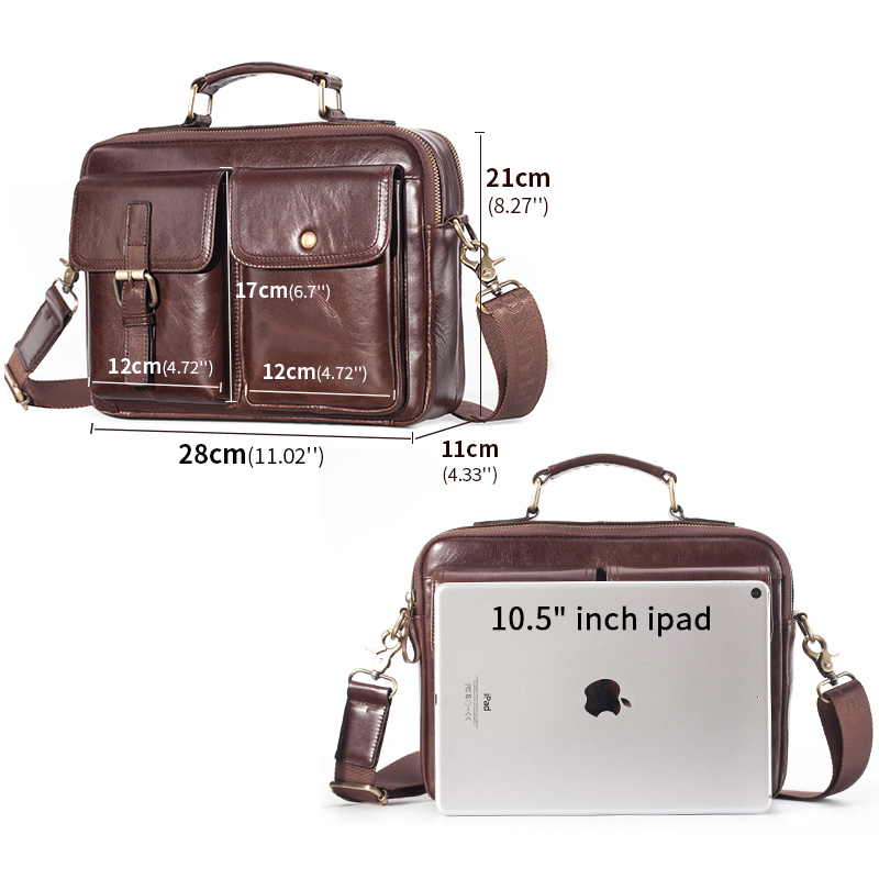 브랜드 새 쇠가죽 채찍으로 치다 가죽 메신저 가방 남자 - Shoulder Bag Structured 리뷰 및 가격