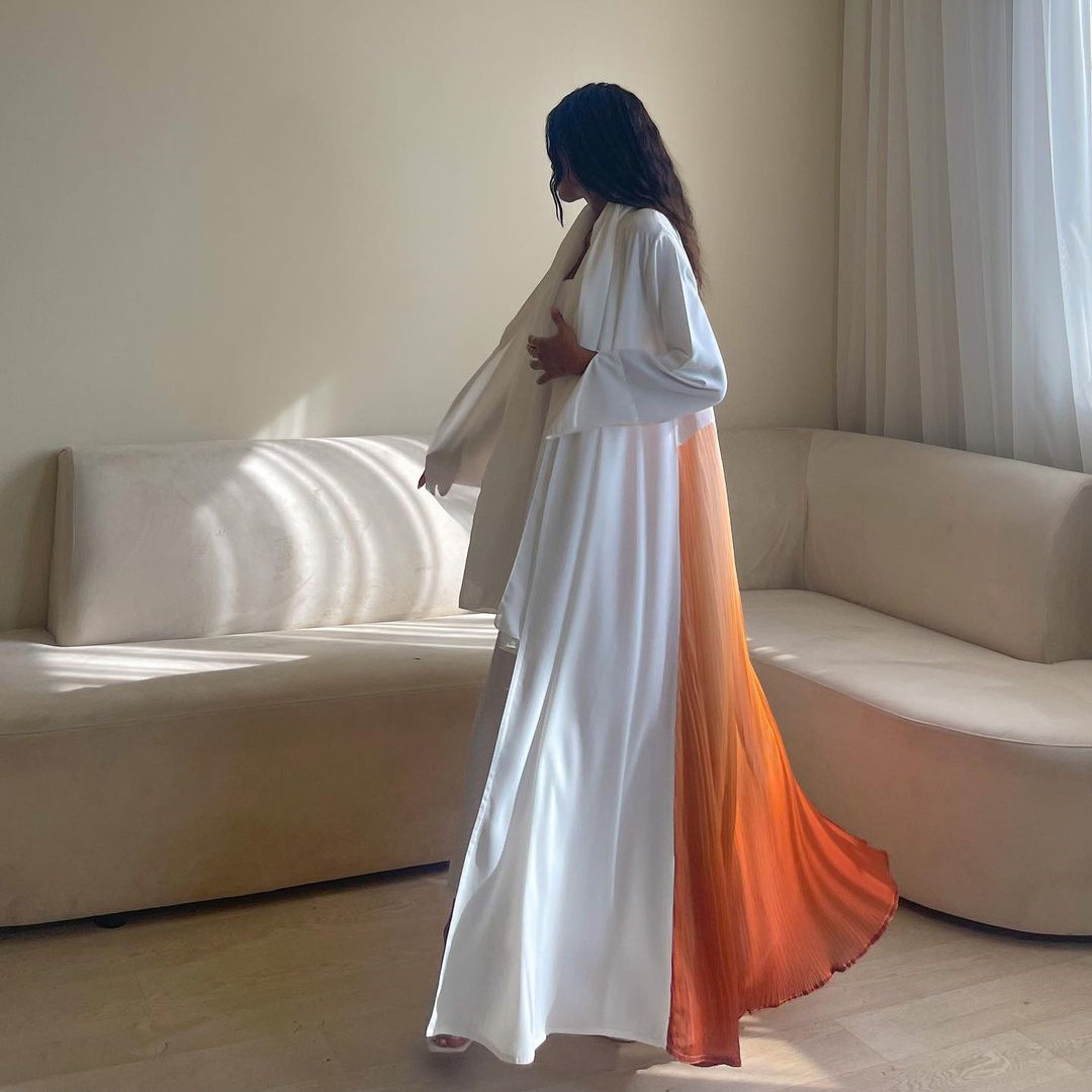 무슬림 여성 주름 아바야 드레스 두바이 스타일 풀커버  - Women Formal Wear Stitching 리뷰 및 가격